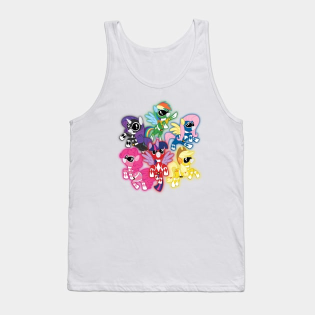 My Little Morphin Pony Rangers - 2 Tank Top by KenTurner82